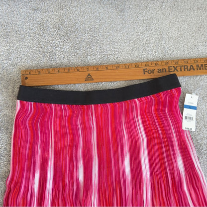 Kim Rogers Women’s Multicolor Elastic Waist Lining Pleated Skirt Size XL