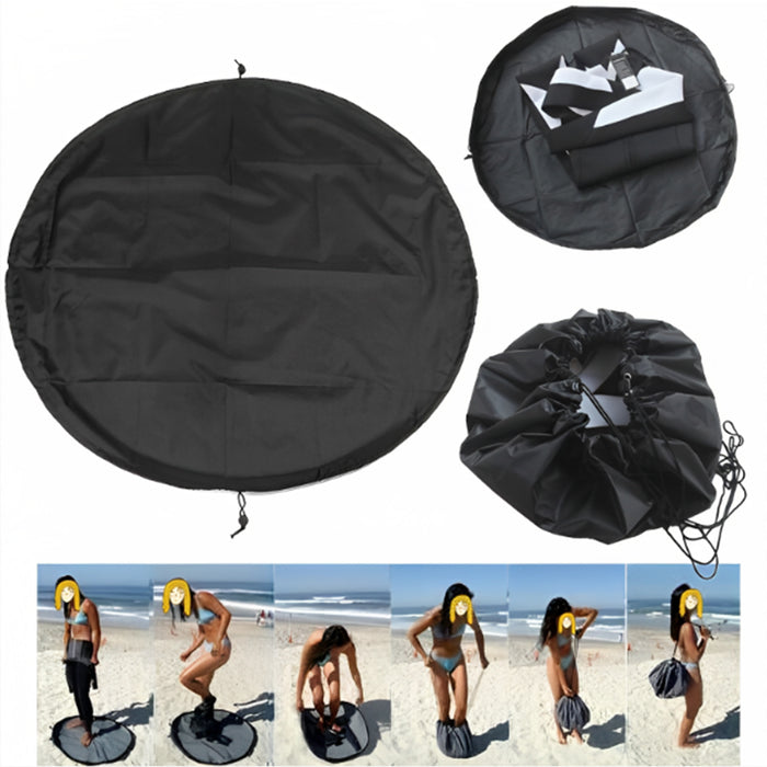 210D/600D Beach Swimming Clothes Storage Bag Wetsuit Storage Bag Beach Surfing Clothes Quick Change Pocket