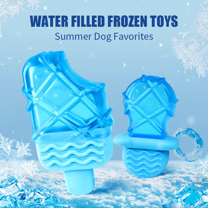 Chill & Chew: Cooling Dog Popsicle Teething Toy Set