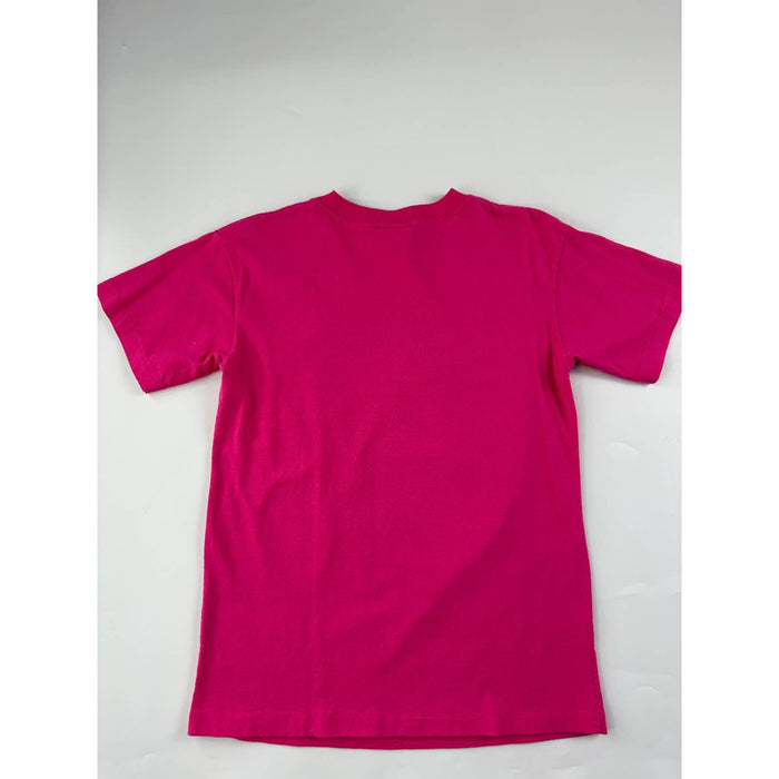 Northern Getaway Women's Pink Cotton Short Sleeve Crew Neck T-Shirts Size Large