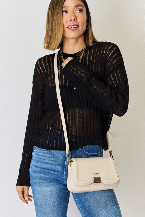 PanacheProse David Jones PU Leather Crossbody Bag