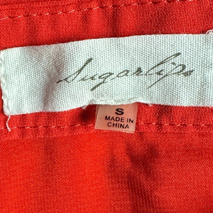 Sugarlips The Salon Vintage Agnona Cupro Red Pencil Skirt Size Small