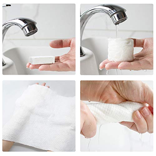 Disposable Towel Thicker Style Magic Compressed Towel Large Size Coin Tissue Portable Washcloth Reusable for Travel Camping Hiking Outdoor Sports Beauty Salon