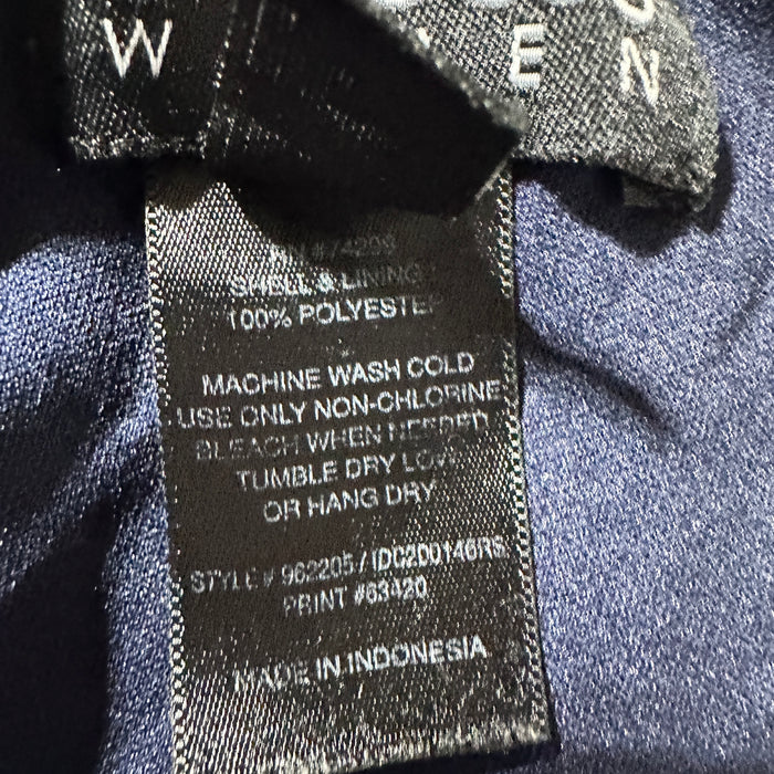Pre-Loved Enfocus Floral Elegance's Navy Blue Floral Halter Maxi Dress – Size 18W