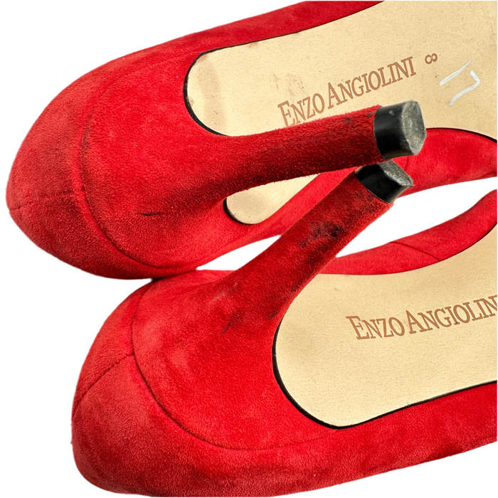Enzo Angiolini Women’s Red Heels, Size 8