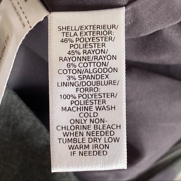 Ann Taylor Loft Size 00 100% Cotton Grey Women’s Mini Skirt