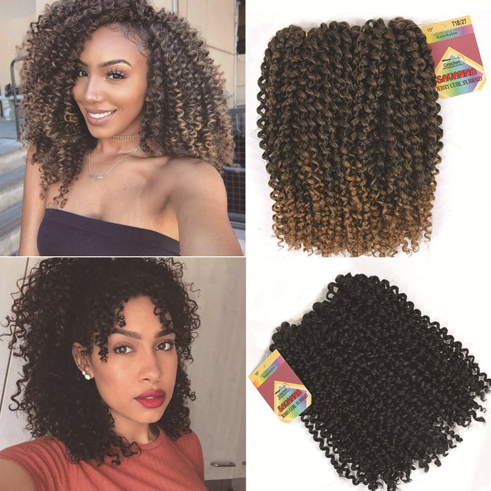 African Crochet Hair Extensions - 10 inches (25cm)