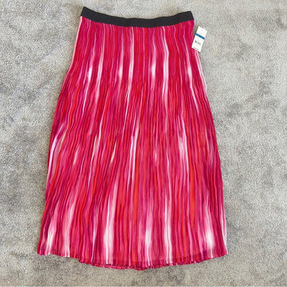 Kim Rogers Women’s Multicolor Elastic Waist Lining Pleated Skirt Size XL