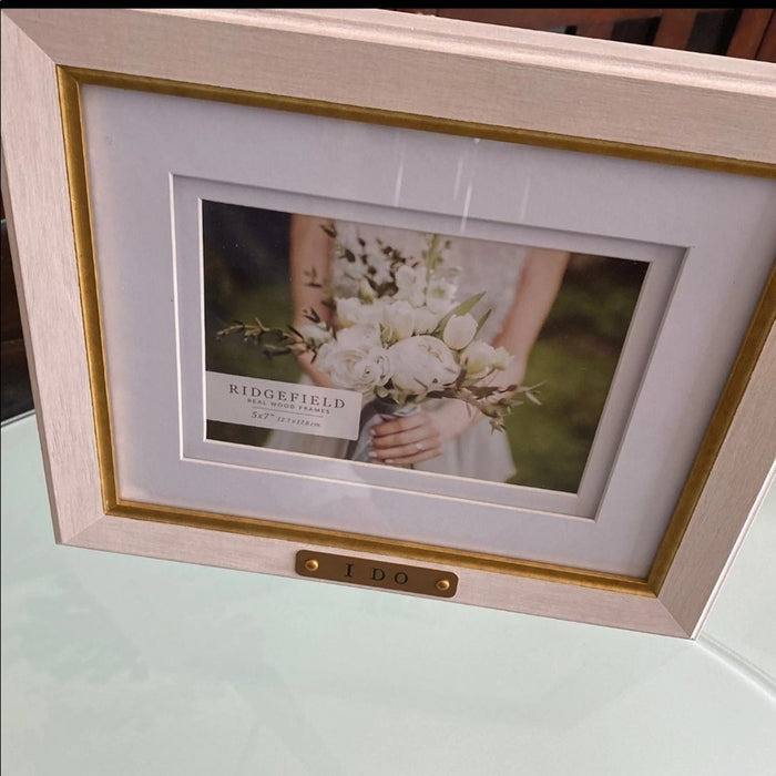 Wedding l Do Picture Frame Wood 5” X 7” Real Wood Frame