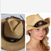 Cowboy Women’s Stone Band Raffia Hat ⭐️⭐️⭐️⭐️⭐️NEW
