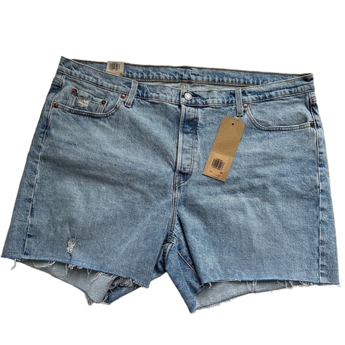 Authentic Levi's Distressed Size 22W Women's Plus 501 High Rise Shorts -(FREE SHIPPING)