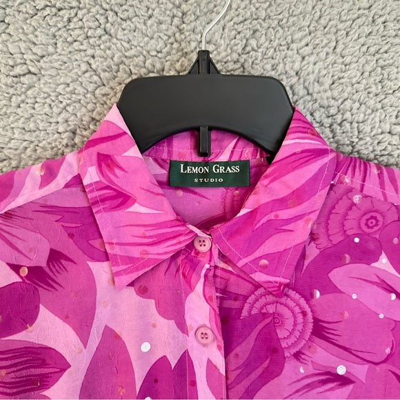 Lemon Grass Studio Women’s Short Sleeve Shirt Size S