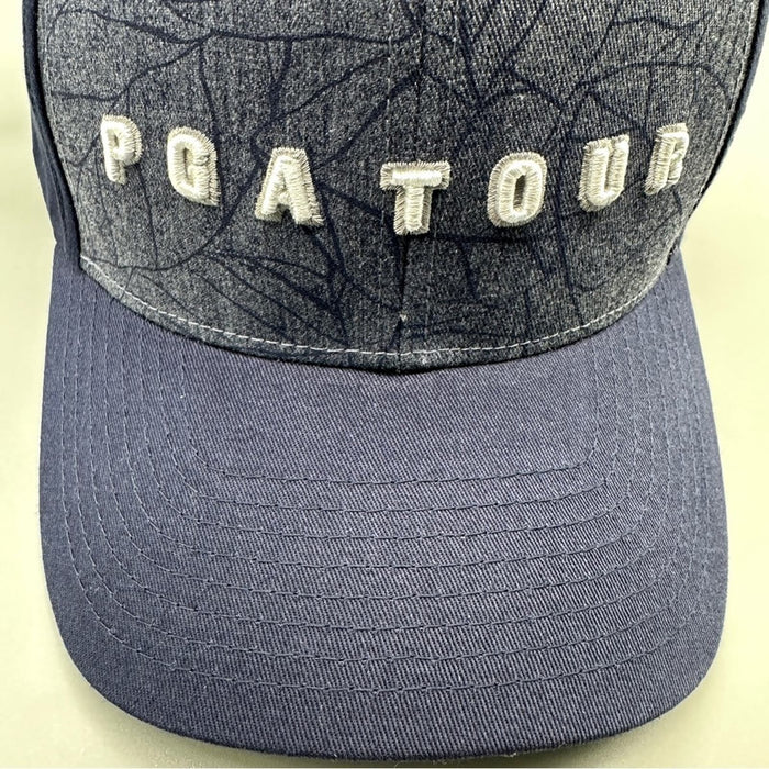 PGA TOUR Men’s All Over Leaf Print Crosshatch Curved Brim Hats