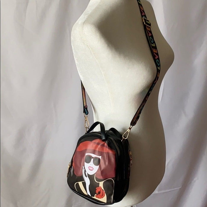 Women’s Cross Body Mini Handbags Embroidered Strap