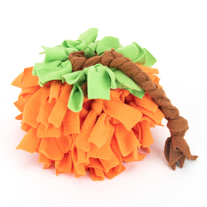 Handmade Pumpkin Snuffle Ball for Interactive Play  Perfect for Small to Medium Dogs