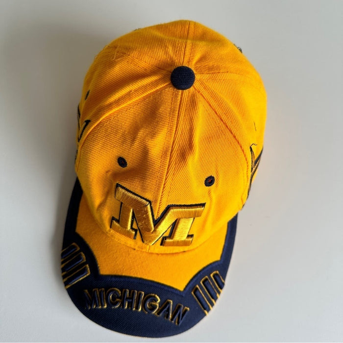 VINTAGE City Hunter Authentic Michigan Logo Yellow Cap Hat Head Wear Men