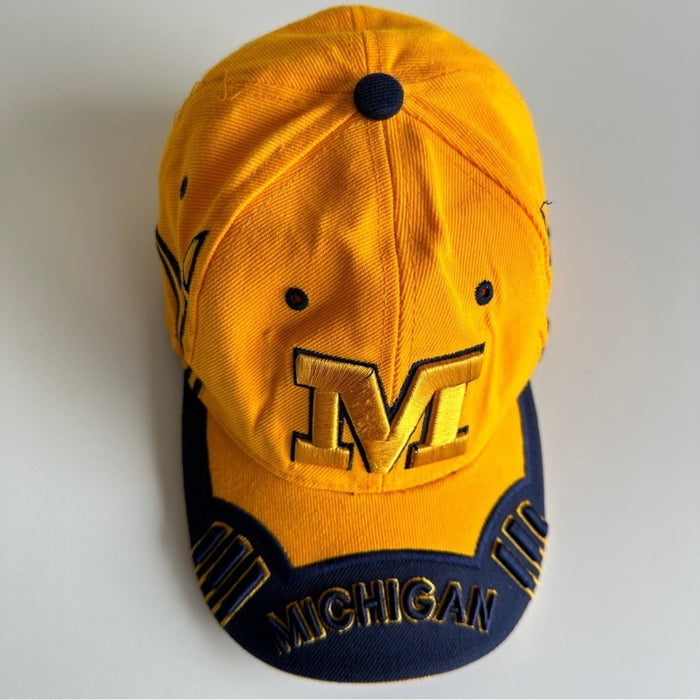 VINTAGE City Hunter Authentic Michigan Logo Yellow Cap Hat Head Wear Men