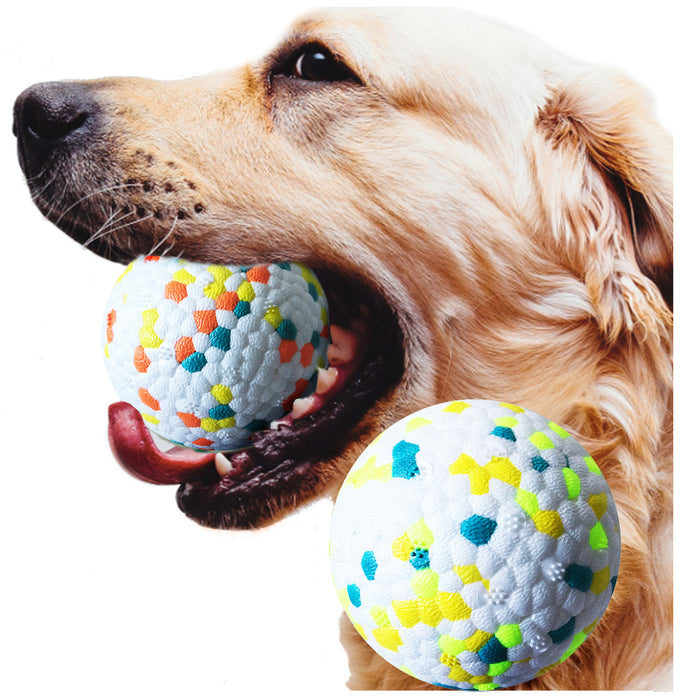 Durable Dog Chew Ball  Interactive Tooth Cleaning Toy