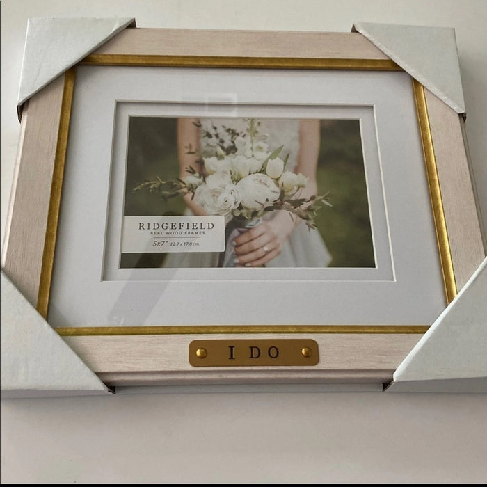 Wedding l Do Picture Frame Wood 5” X 7” Real Wood Frame