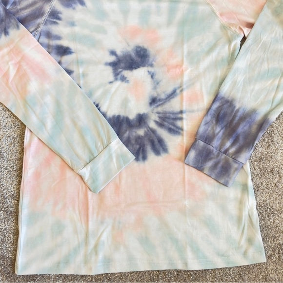 Brand New Boutique Women’s Tye & Dye Casual Pullover Sweatshirt Lightweight