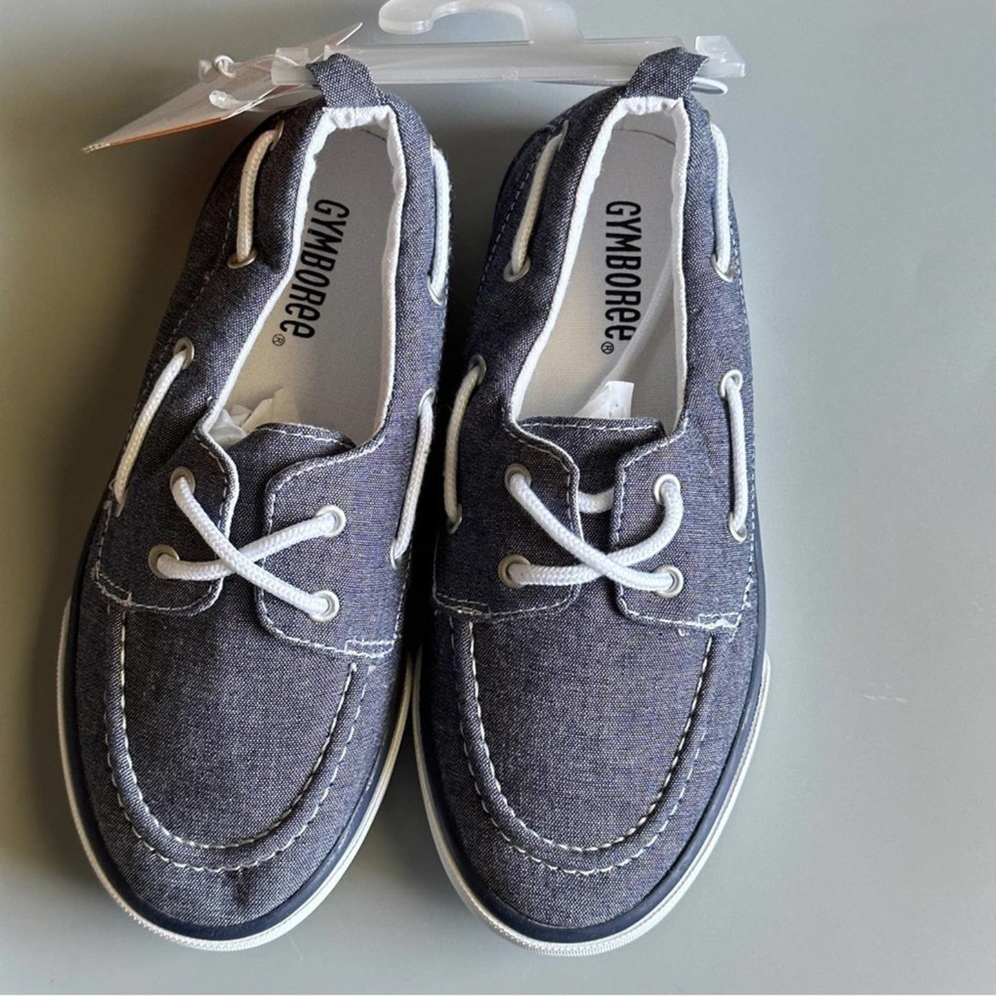 Gymboree Little Boys Size 13 Chambray Canvas Shoes Tennis Flat Sneakers Brand