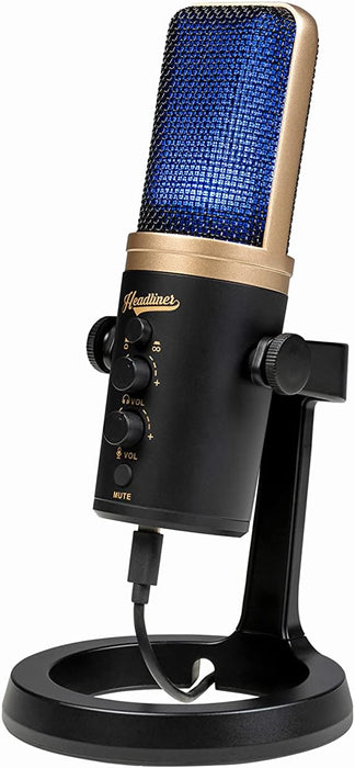 Headliner Roxy Stereo USB Microphone with Dual Condenser Capsules
