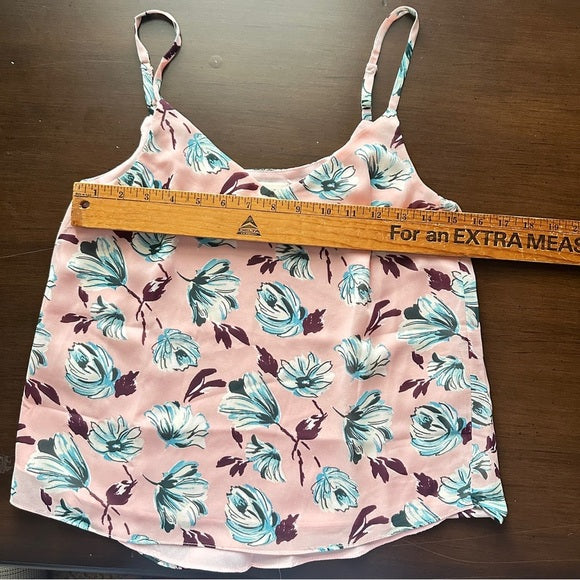 Brand New Honey Punch XS Pink Floral Cami Tank Top | Adjustable Straps