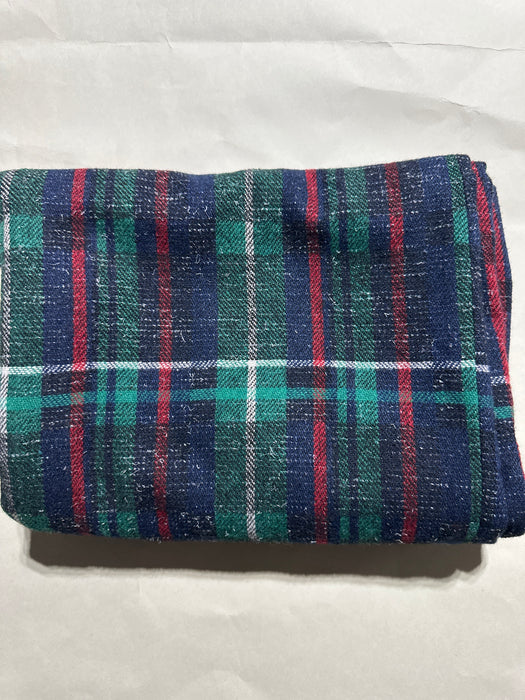Vintage College Town Plaid Skirt Green Tartan Size 11/12