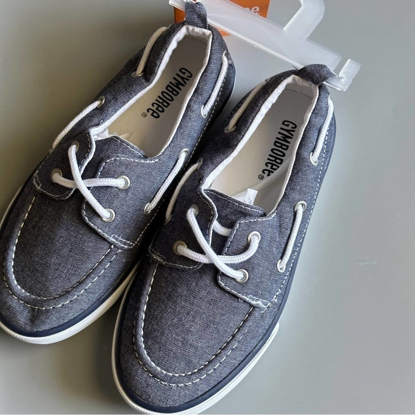 Gymboree Little Boys Size 13 Chambray Canvas Shoes Tennis Flat Sneakers Brand