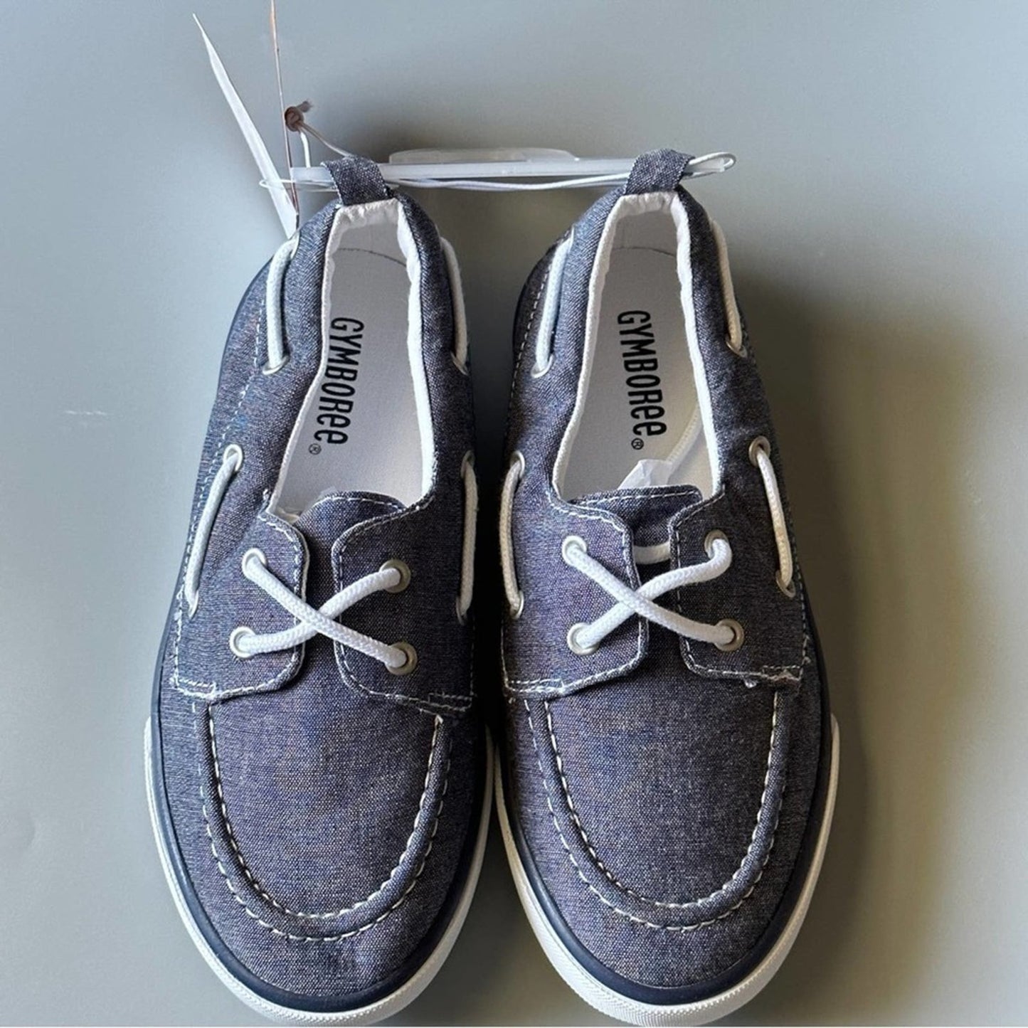 Gymboree Little Boys Size 13 Chambray Canvas Shoes Tennis Flat Sneakers Brand