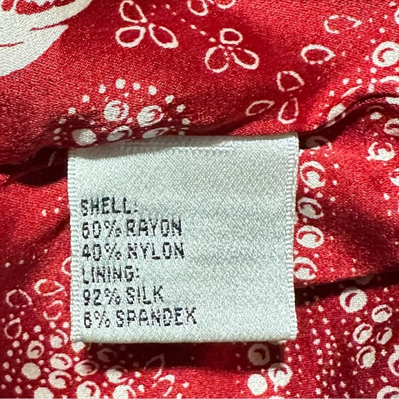 Talbots Red Button-Front Cardigan Silk Blend Sweater - Size M (Pre-Loved) | PanacheProse