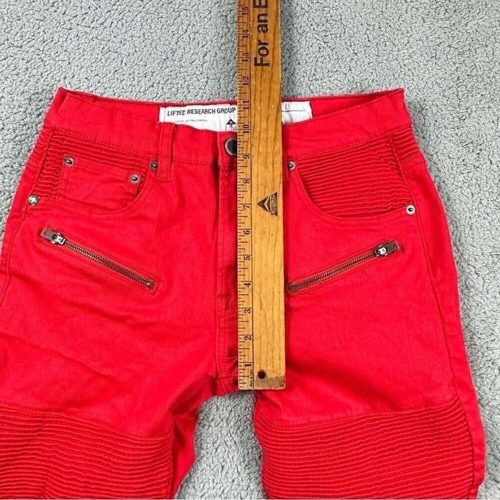Lifted Research Group SZ 28 Men's Solid Color Red Creative Uniform Company Short