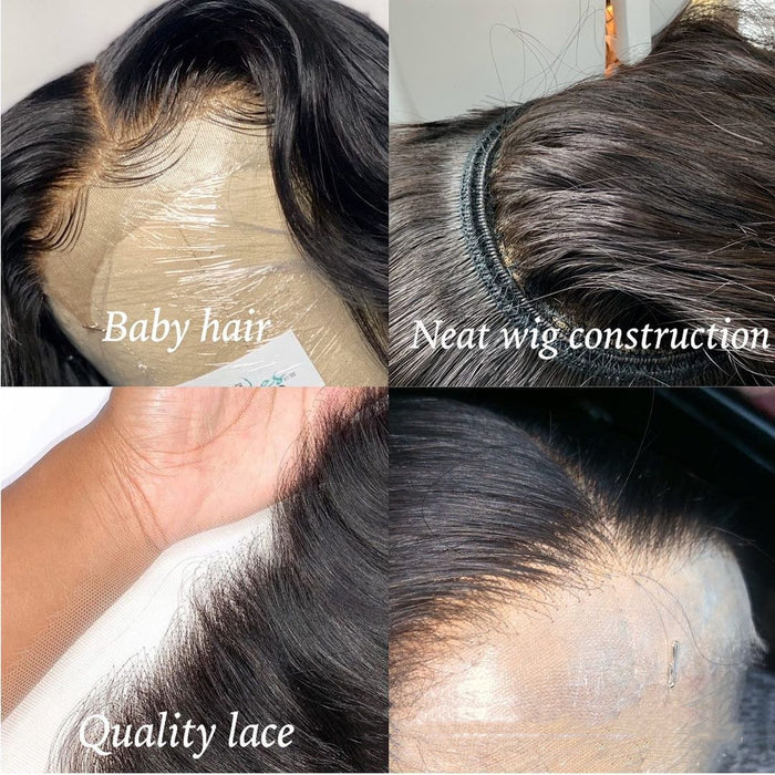 Premium Body Wave Human Hair Lace Front Wig  Natural & Customizable Style