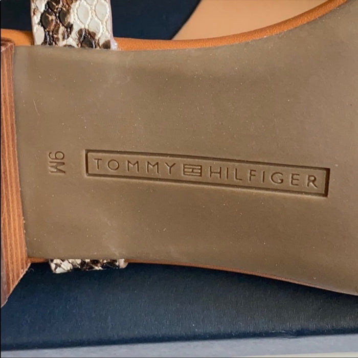 Tommy Hilfiger Size 9 Women's, Kofie Sandal Light Brown Leather Sandal
