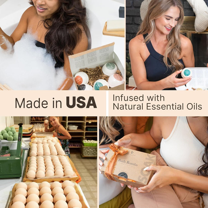 Organic & 100% Natural Beauty by Earth 6-Pack Bath Bomb Sampler –