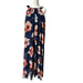 Floral Elegance's Navy Blue Floral Halter Maxi Dress – Size 18W