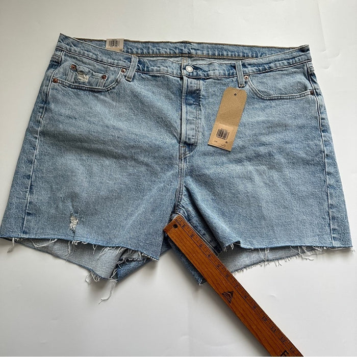 Authentic Levi's Distressed Size 22W Women's Plus 501 High Rise Shorts -(FREE SHIPPING)