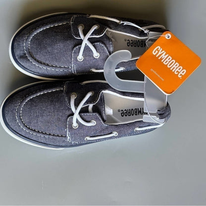 Gymboree Little Boys Size 13 Chambray Canvas Shoes Tennis Flat Sneakers Brand