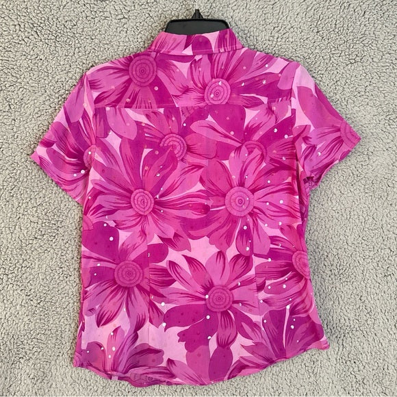 Lemon Grass Studio Women’s Short Sleeve Shirt Size S