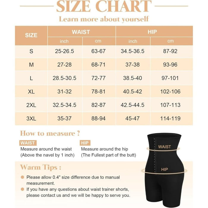 Butt Lifter Thigh Waist Trainer Shorts Body Shaper High Waist Shapewear Size M (FREE SHIPPING)