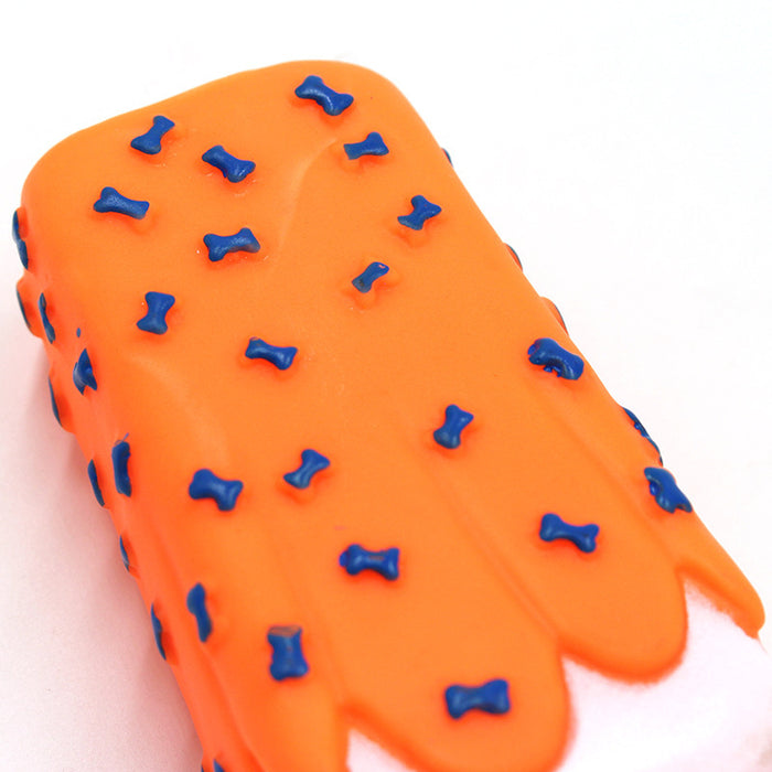 Interactive Dog Vinyl Ice Cream Toy