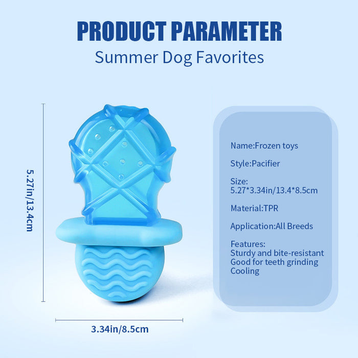 Chill & Chew: Cooling Dog Popsicle Teething Toy Set