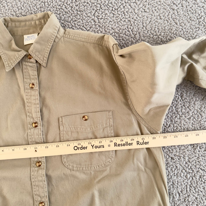 Vintage Beige Floral Yoke Western Pearl Snap Shirt Men’s XL