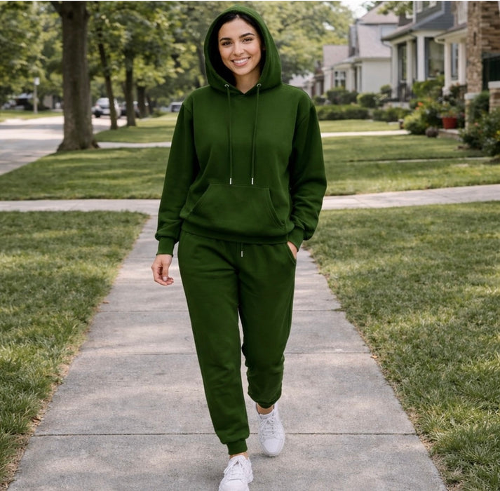 Women’s Jogger Tracksuit Set Hoodie Sweatshirt Sweatpants 2 Piece XXL