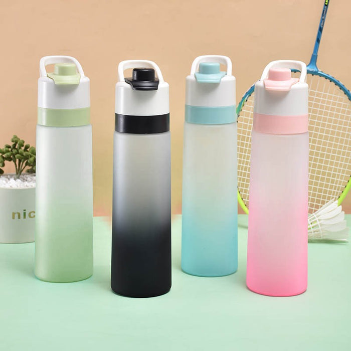 700ml frosted spray water cup outdoor sports kettle cooling water replenishment convenient advertising cup