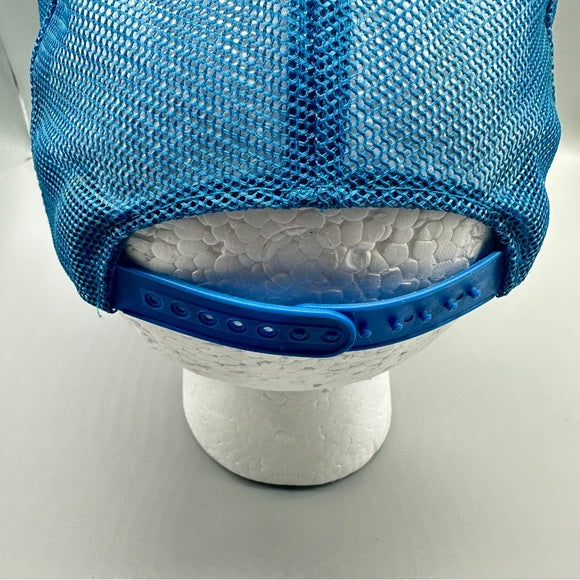 AJM Headwear Vintage Peggy’s Cove Nova Scotia Trucker Hat – Blue Snapback from PanacheProse