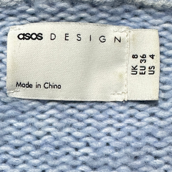 ASOS DESIGN Women’s Light Blue Open Front Cardigan - Size US 4, from PanacheProse