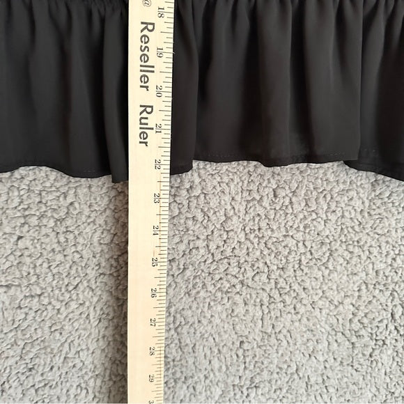 ASOS Design Elegant Black Ruffle Blouse - Size US 4, FROM PanacheProse