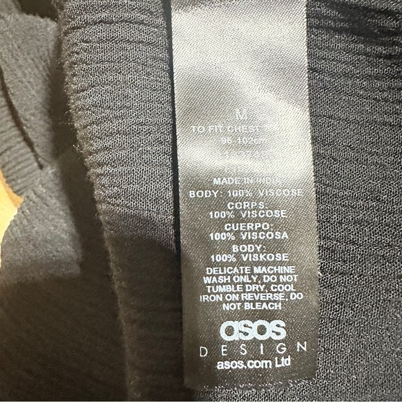 ASOS Women’s Black Long Sleeve Blouse – Size Medium from PanacheProse