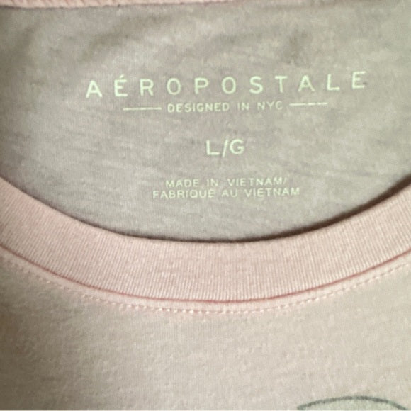 Aéropostale Aero Women’s Pink Graphic Tee - Size Women’s Large, from PanacheProse